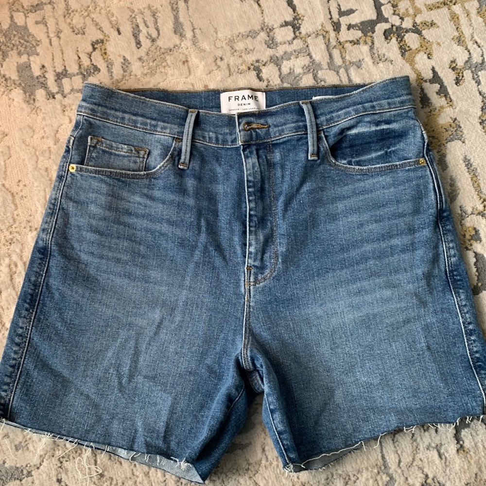 Like new Frame high waisted denim shorts